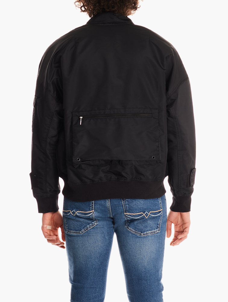 Shop adidas Black & Hazy Orange Logo Sports Jacket for Men from